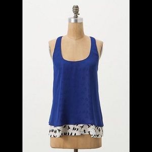 EUC Anthropologie Take Flight tank by Maeve